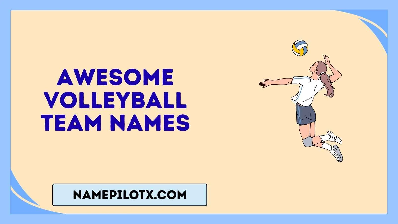 awesome volleyball team names