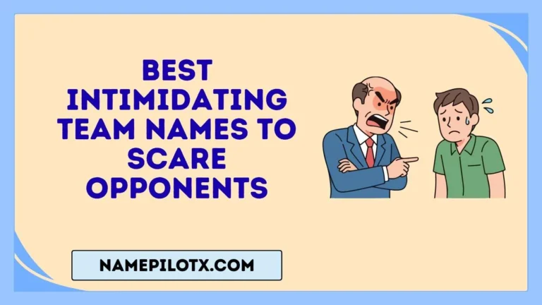best intimidating team names to scare opponents