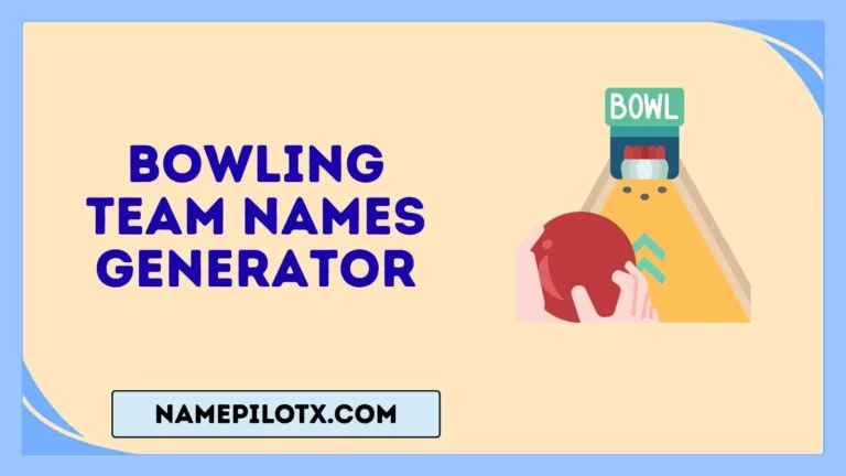 bowling team names generator