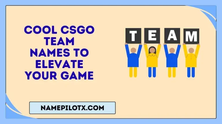 cool csgo team names to elevate your game
