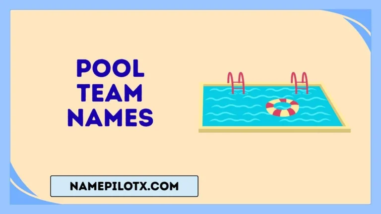 pool team names