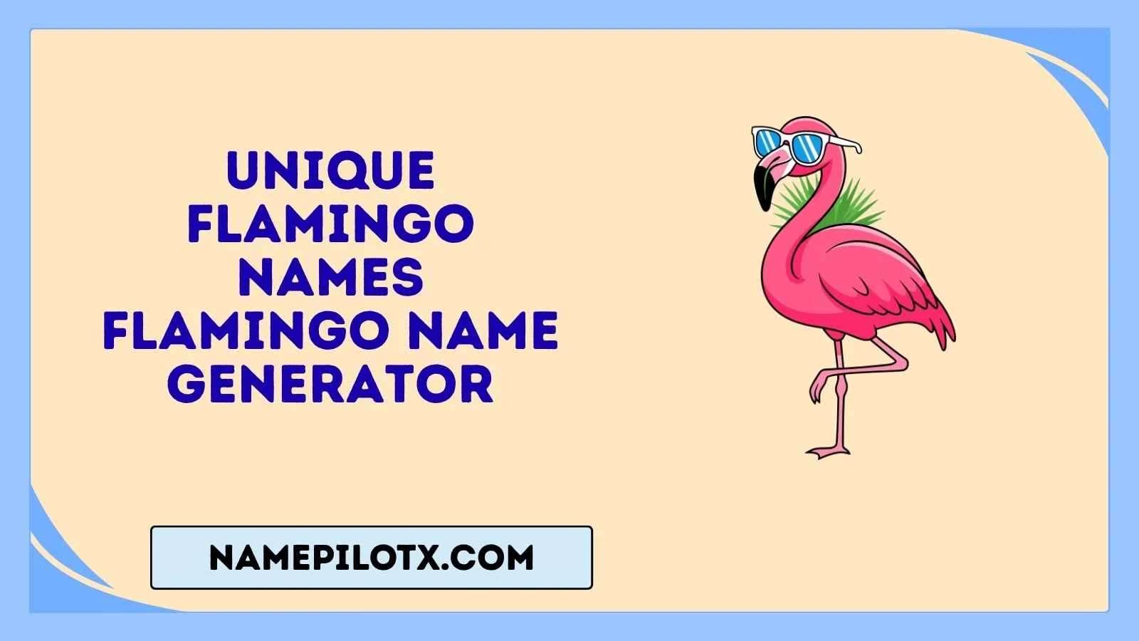 unique flamingo names flamingo name generator