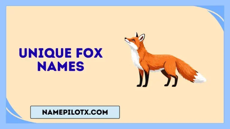 unique fox names