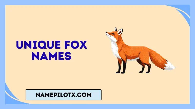 unique fox names