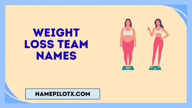 weight loss team names