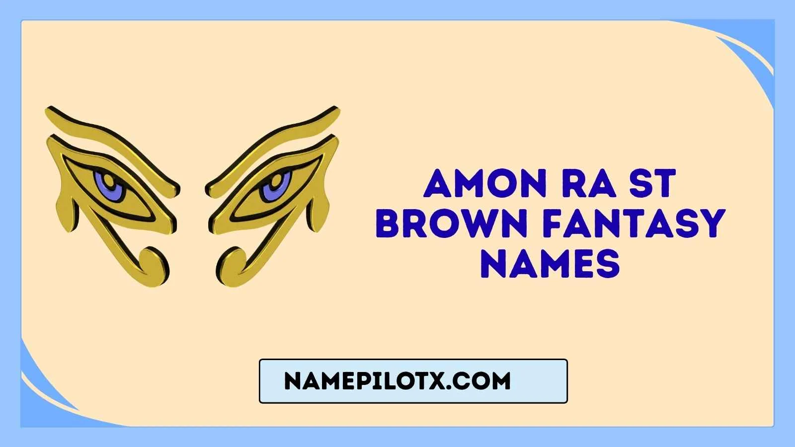 Amon Ra St Brown Fantasy Names