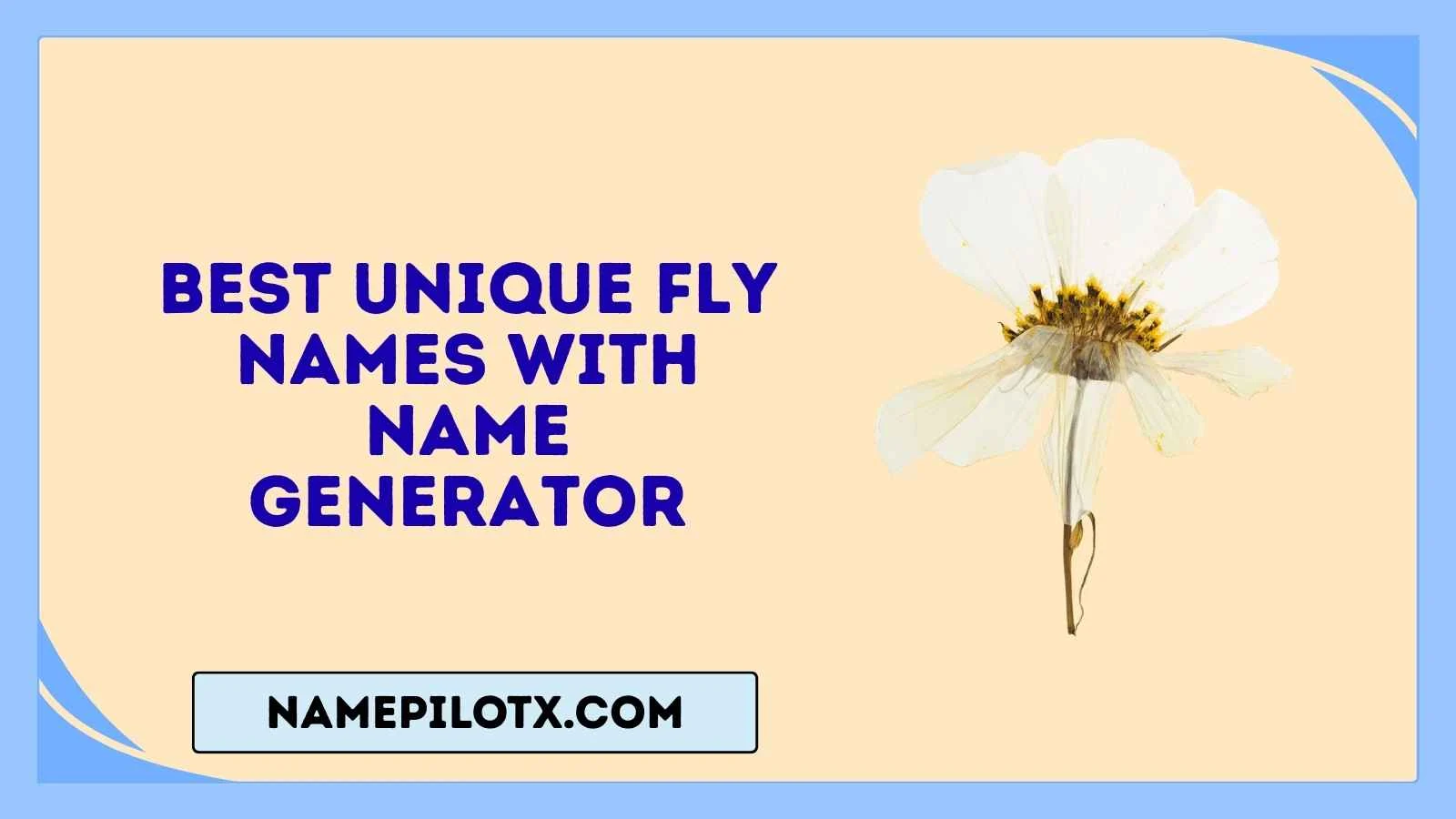 best unique fly names with name generator