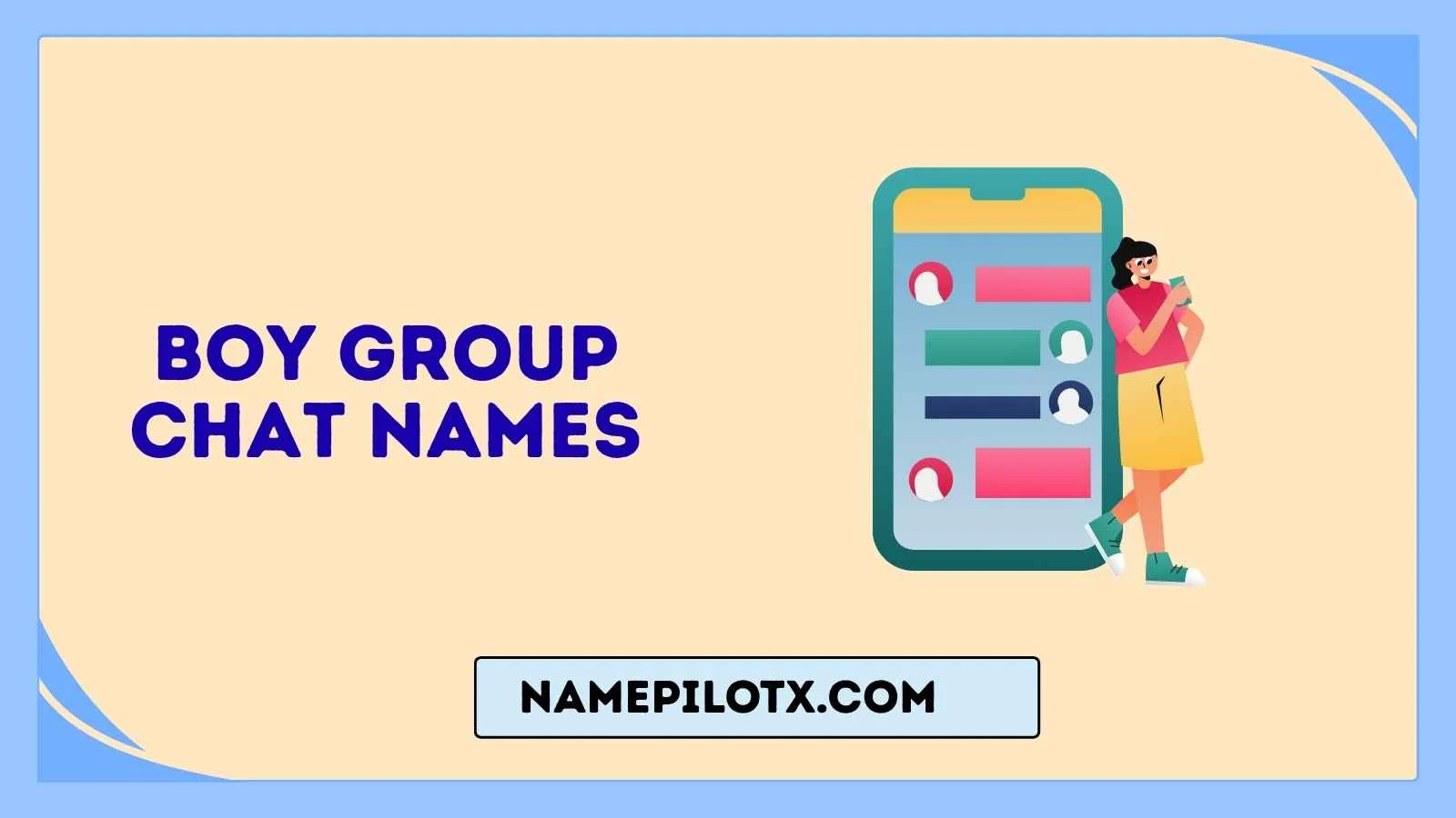 Boy Group Chat Names