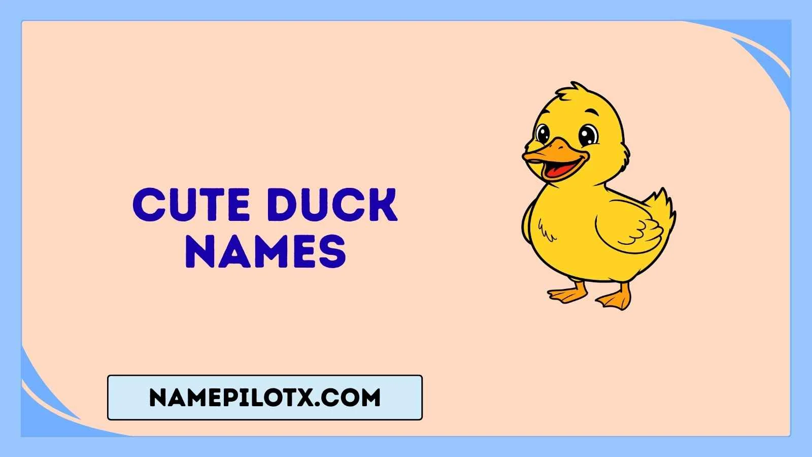 Cute Duck Names