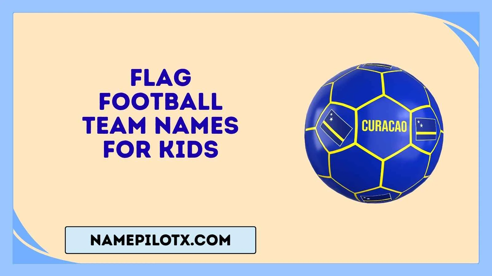flag football team names for kids