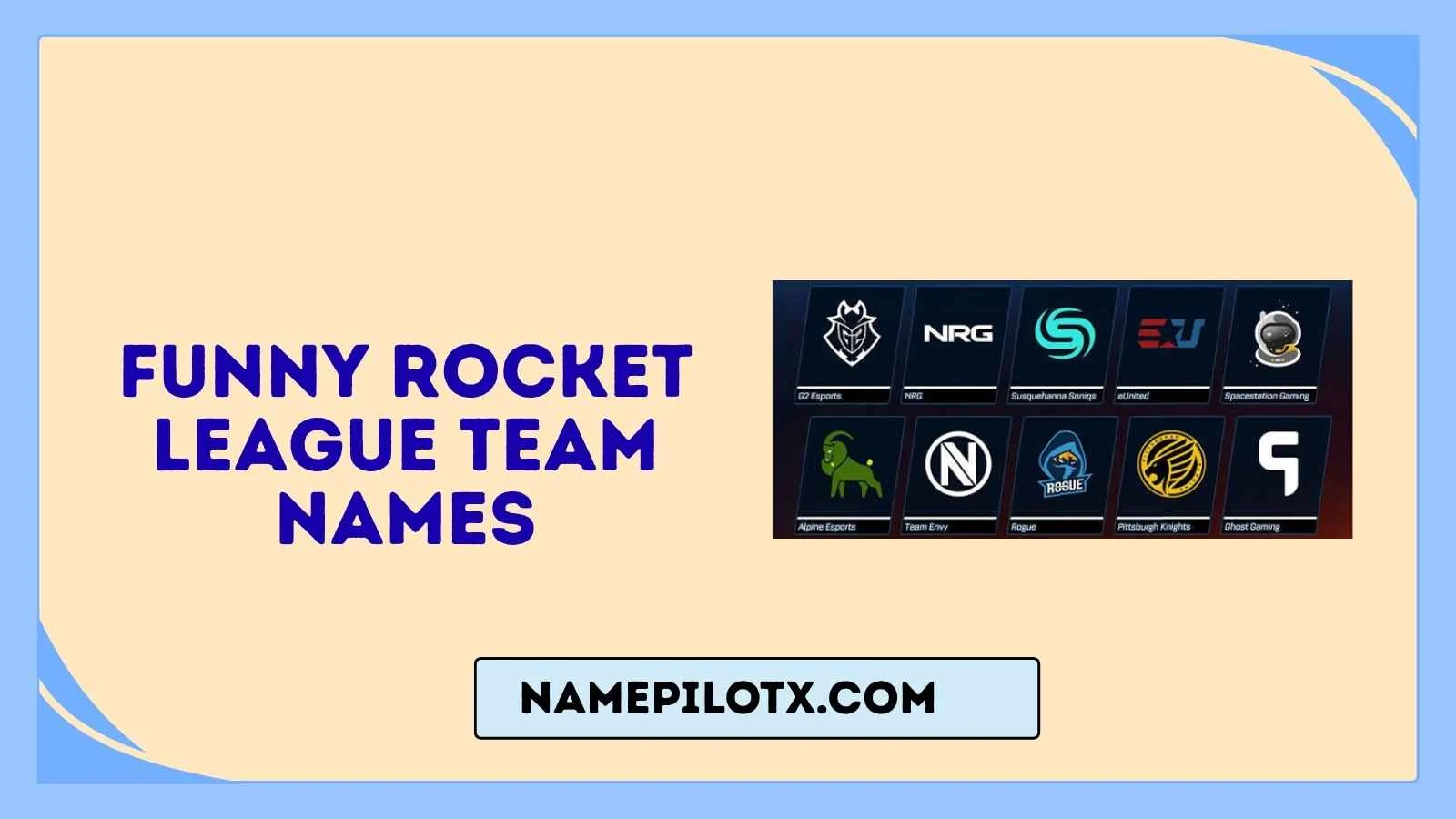 Funny Rocket League Team Names