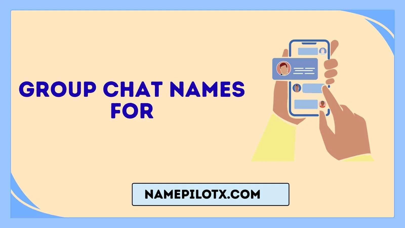 Group Chat Names For
