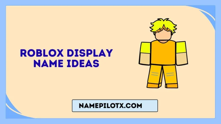 Roblox Display Name Ideas