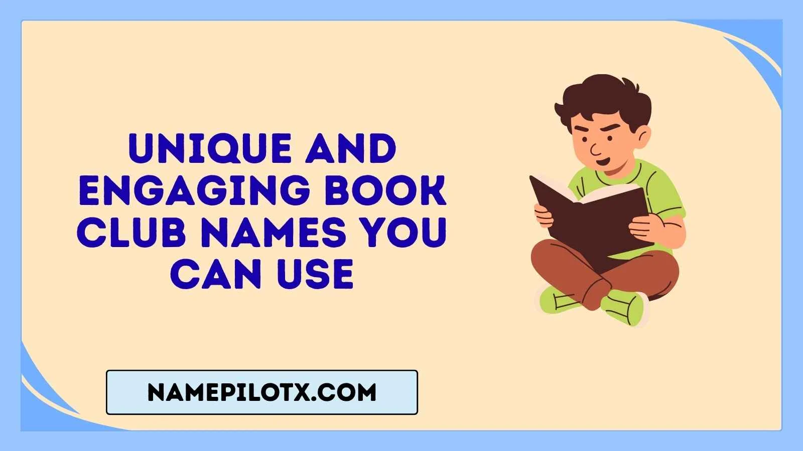 unique and engaging book club names you can use