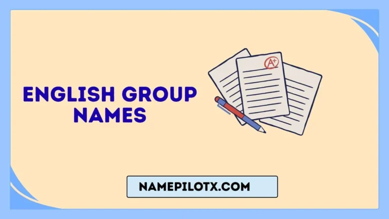 English Group Names