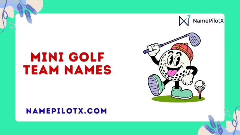 Mini Golf Team Names
