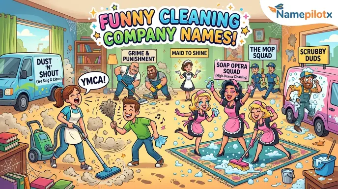 funny cleaning company names
