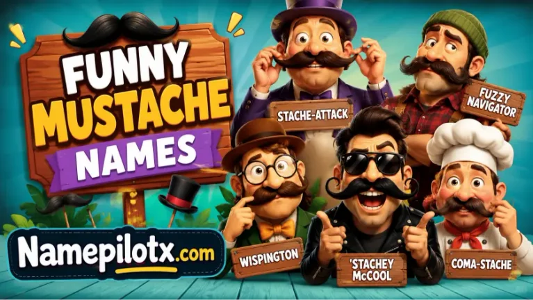 funny mustache names