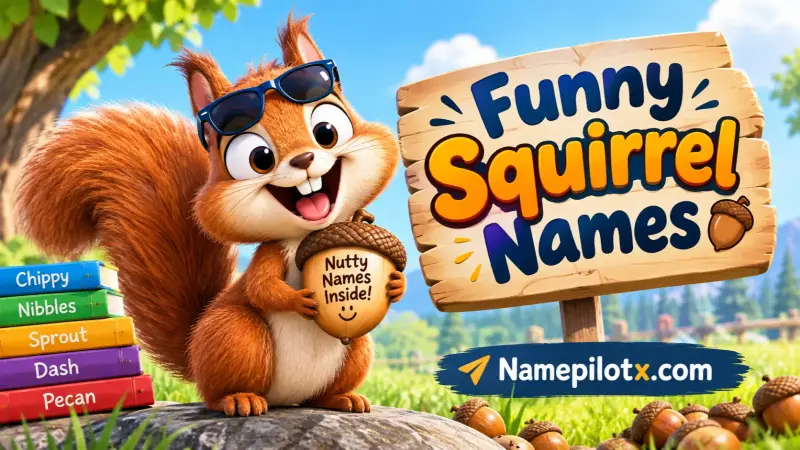 funny squirrel names